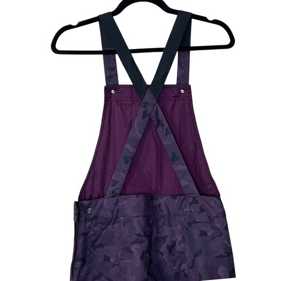 New Obermeyer Malta Bib Overalls Purple Magnetic Camo Women 2 NWOT Snow Wear - Picture 5 of 14